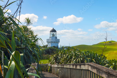 Obraz na płótnie Manukau Heads Lighthouse, Awhitu Lighthouse, Auckland New Zealand w salonie