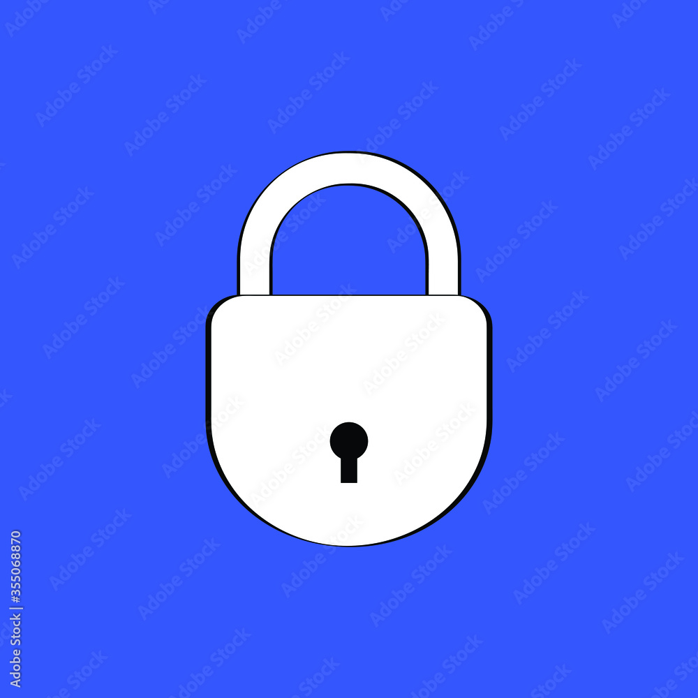 lock line art work for home, office, banks secure & safety lock line art work for home, office, banks secure & safety