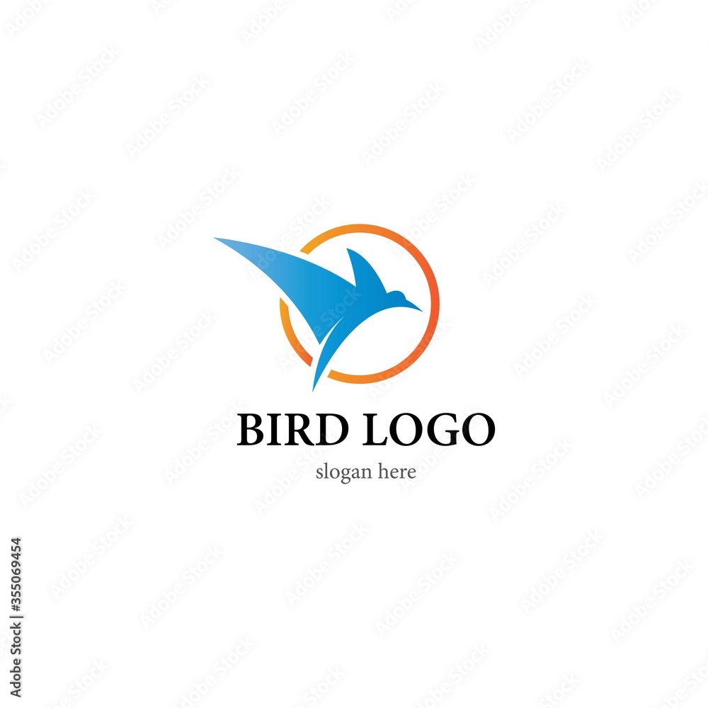 Bird logo template vector icon design Bird logo template vector icon design