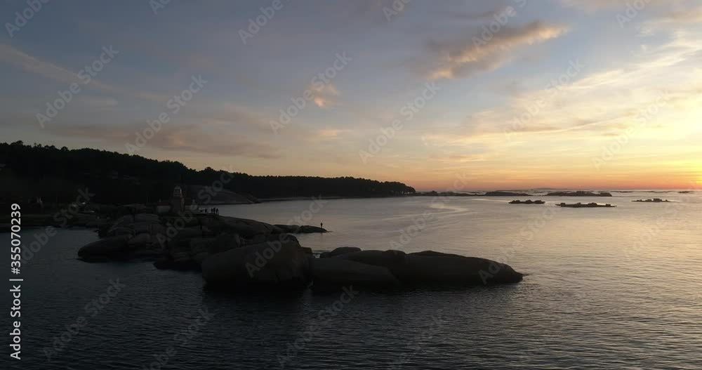 Drone view of he Galician coast Drone view of he Galician coast