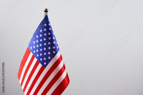 US national flag with copy space for text and ads