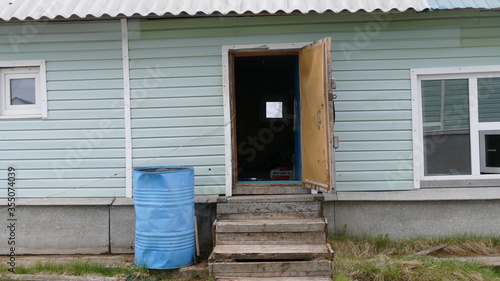 open front door in the house