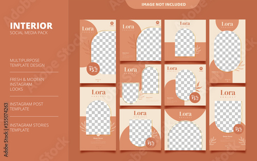 Interior Instagram Feed and Stories Post Template
