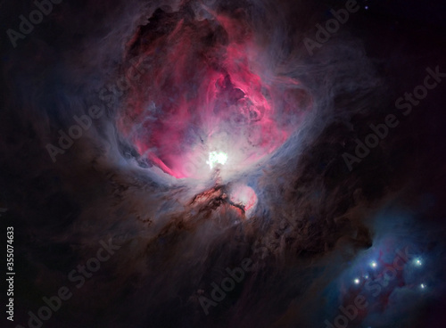 Orion Nebula with Running Man Nebula Starless
