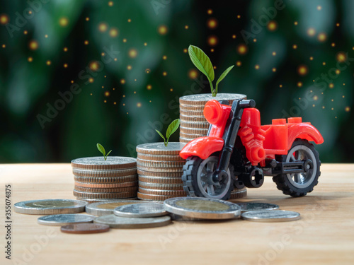 concept about saving money in order to buy products in the future. It is the life styl of teenagers.
