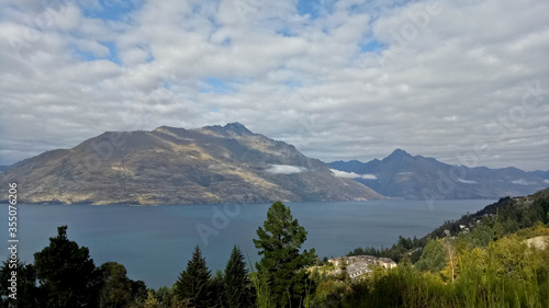 View from the top of Queenstown New Zealand