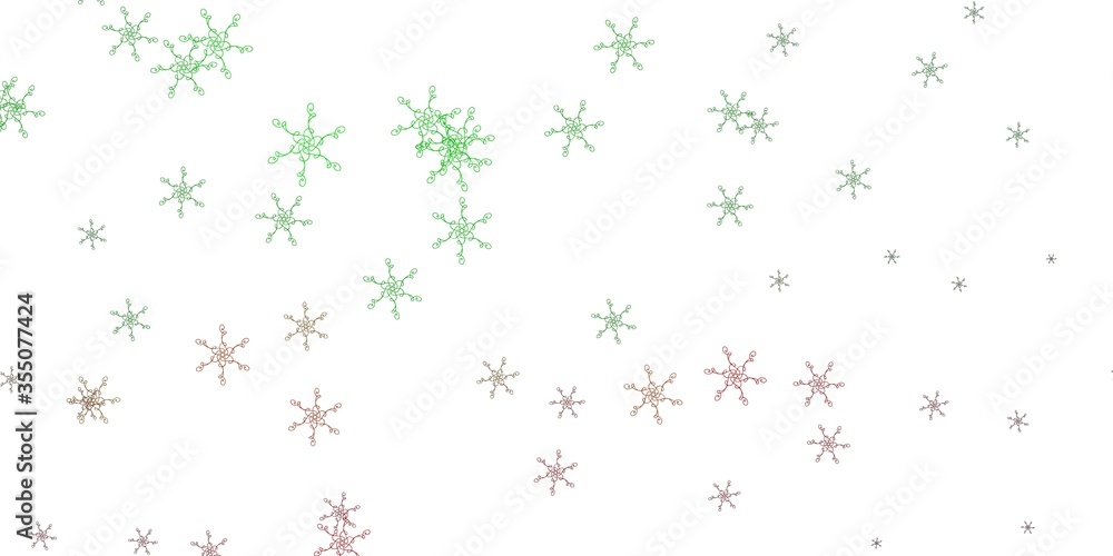 Light Green, Red vector background with bent lines. Light Green, Red vector background with bent lines.