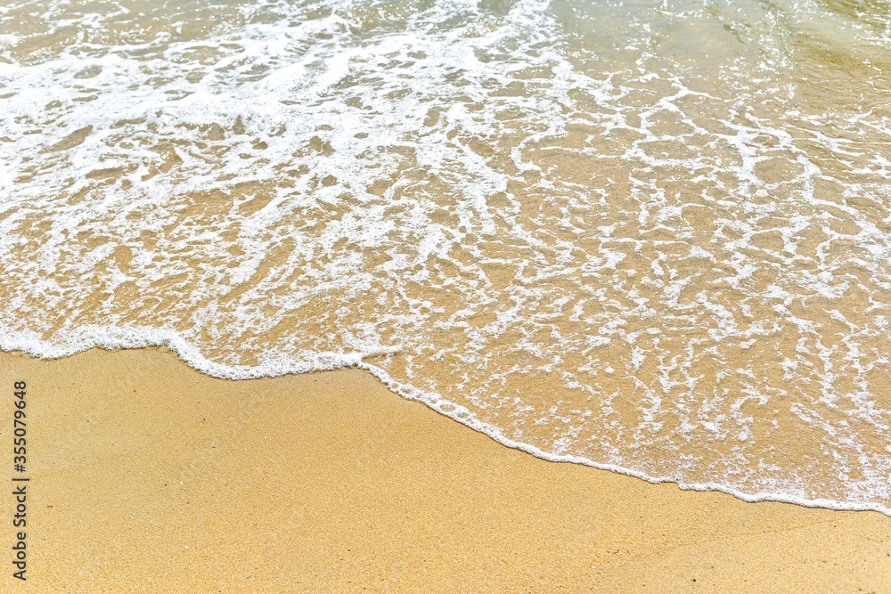 Waves splash on the beach Waves splash on the beach