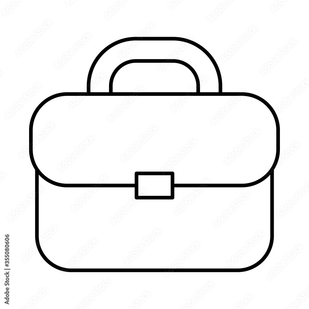 portfolio briefcase accessory isolated icon portfolio briefcase accessory isolated icon