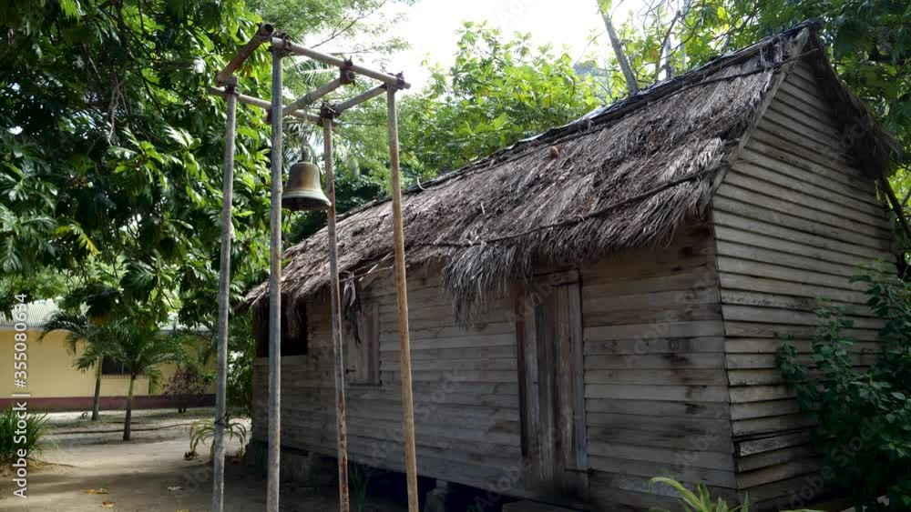 Old Bell and a tropical island Church Old Bell and a tropical island Church