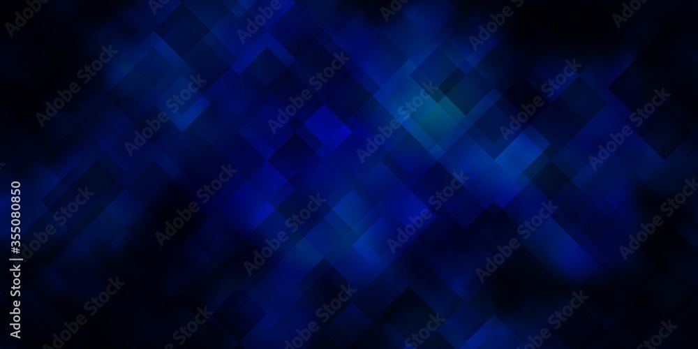 Obraz premium Dark BLUE vector layout with lines, rectangles.