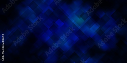 Dark BLUE vector layout with lines  rectangles.