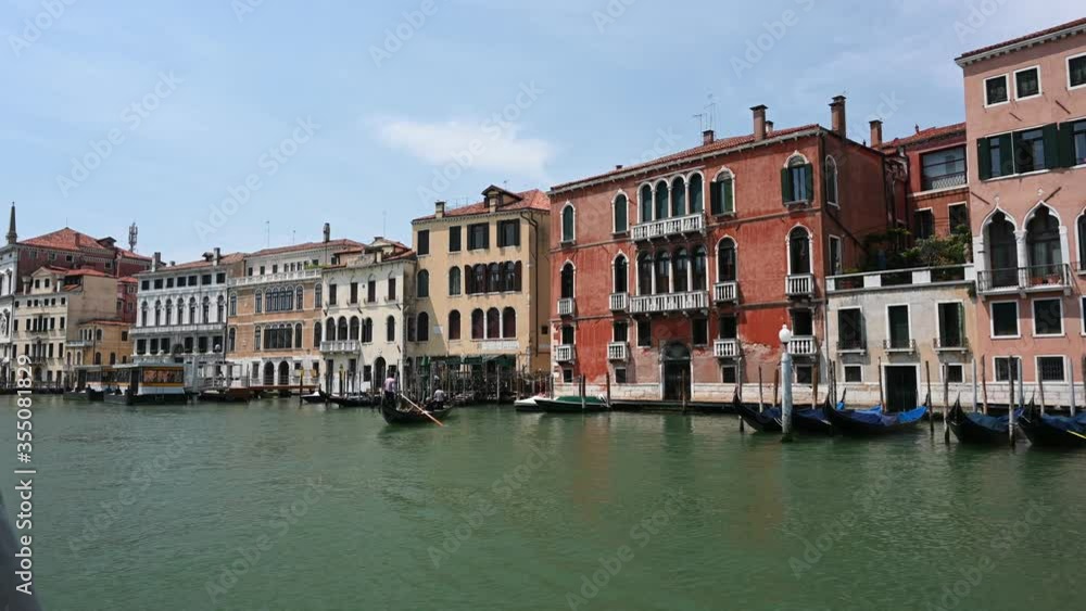 Venice, Italy - Historic buildings between the canals of the lagoon city Venice, Italy - Historic buildings between the canals of the lagoon city