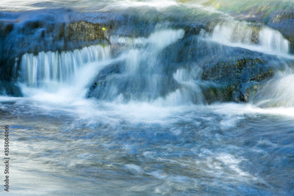 Broad Brook cascades over a waterfall in East Windsor, Connecticut. Broad Brook cascades over a waterfall in East Windsor, Connecticut.