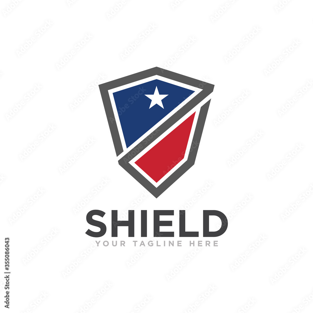 Shield Protection Logo Icon Design Vector