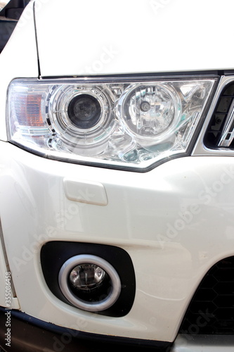 car headlight detail