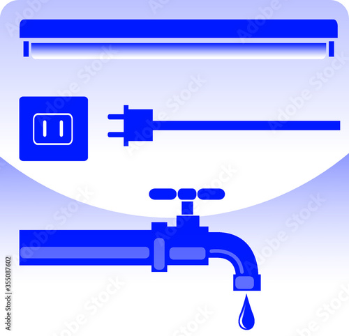 illustration of Plumbing work