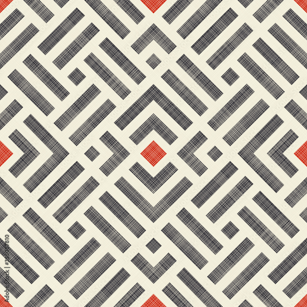 Abstract seamless striped geometric pattern on texture background in retro colors. Creative vector pattern for ceramic tile, wallpaper, linoleum, textile, web page background. Abstract seamless striped geometric pattern on texture background in retro colors. Creative vector pattern for ceramic tile, wallpaper, linoleum, textile, web page background.