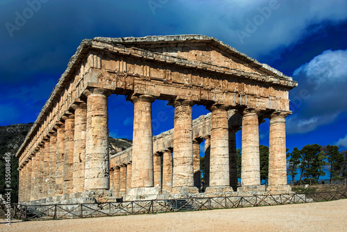 Canvastavla Temple of Segesta, Sicily