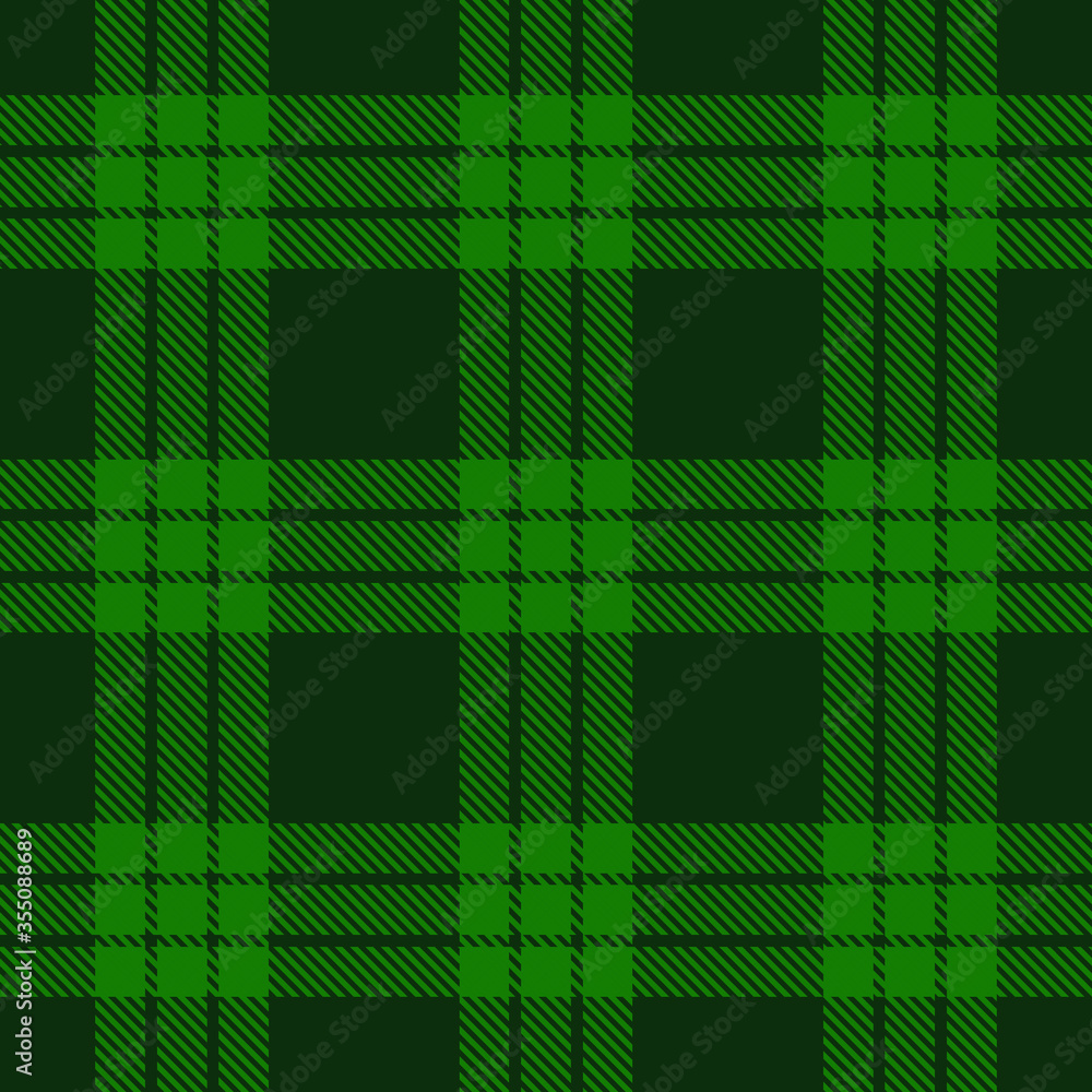 Tartan plaid seamless pattern green color background. Flannel shirts , Vector illustration for wallpapers, Green line color fabric , Scottish cage . Tartan plaid seamless pattern green color background. Flannel shirts , Vector illustration for wallpapers, Green line color fabric , Scottish cage .