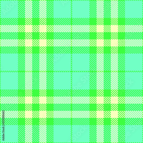 Tartan plaid seamless pattern blue color background. Flannel shirts , Vector illustration for wallpapers, Brown and green line color fabric , Scottish cage .