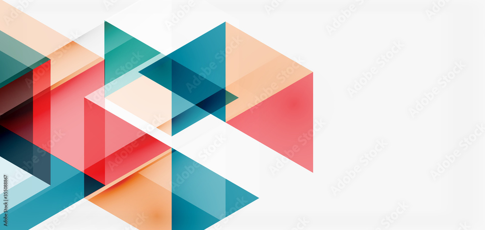 Geometric abstract background, mosaic triangle and hexagon shapes. Trendy abstract layout template for business or technology presentation, internet poster or web brochure cover, wallpaper Geometric abstract background, mosaic triangle and hexagon shapes. Trendy abstract layout template for business or technology presentation, internet poster or web brochure cover, wallpaper