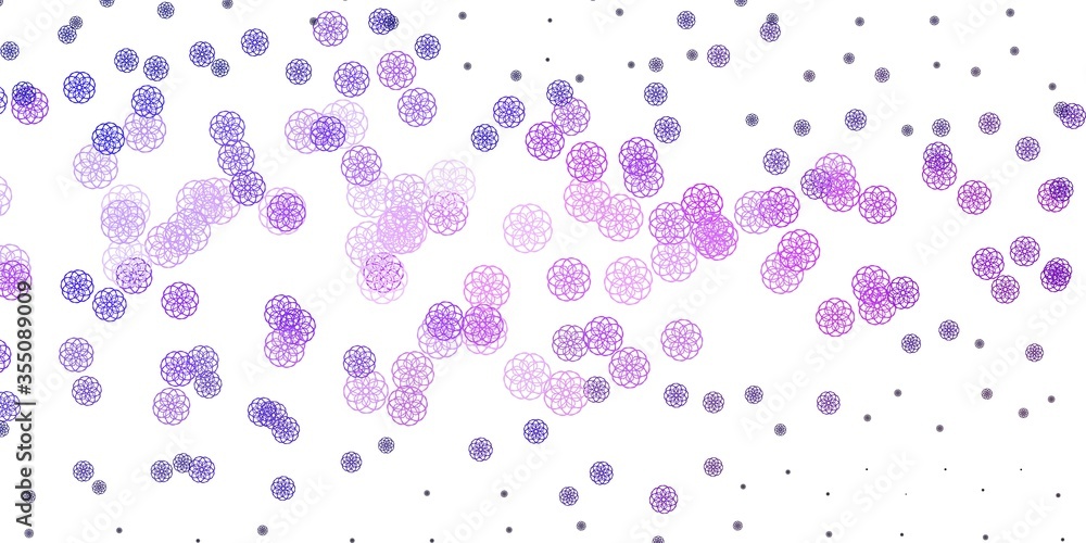 Light Purple vector backdrop with chaotic shapes. Light Purple vector backdrop with chaotic shapes.
