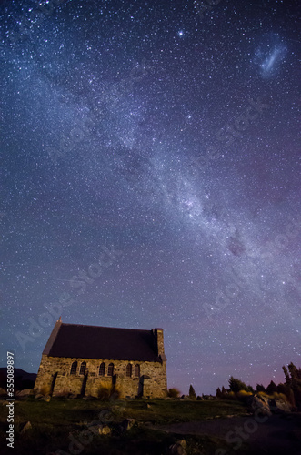 Church of The Good Shepherd and the Milky Way, Lake Tekapo, New Zealand