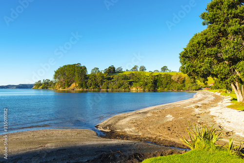 Panoramic View of Scandrett Beach Auckland New Zealand photo