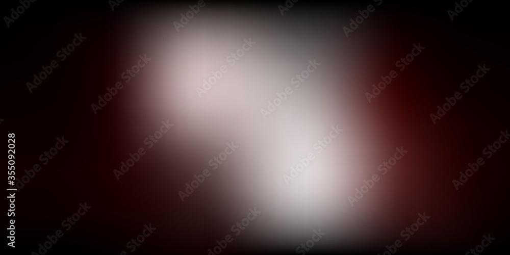 Dark Red vector blur template.