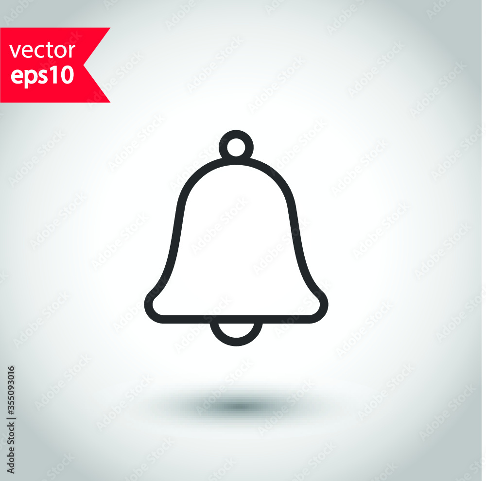 Notification icon. Bell vector icon. Toller icon. Campane flat sign design. Studio background. EPS 10 vector flat sign. Bell symbol pictogram Notification icon. Bell vector icon. Toller icon. Campane flat sign design. Studio background. EPS 10 vector flat sign. Bell symbol pictogram