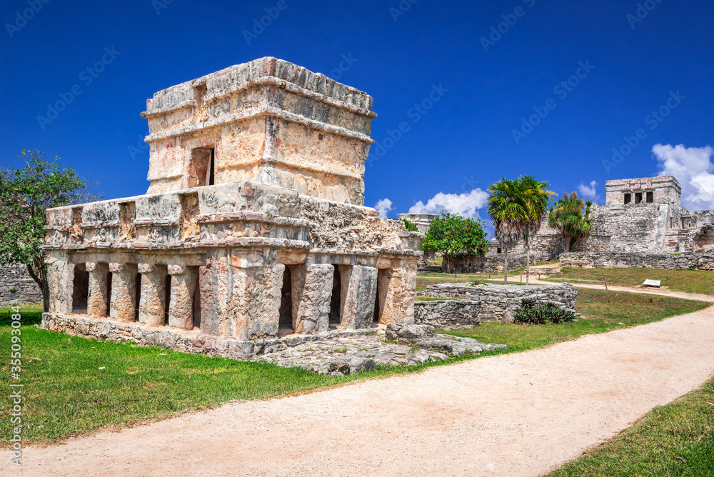 Ancient Mayan ruins at Tulum in Mexico