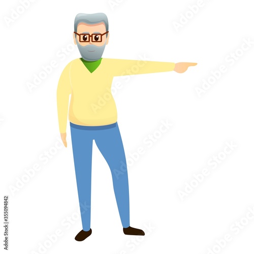 Granddad icon. Cartoon of granddad vector icon for web design isolated on white background