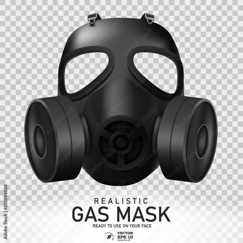 Realistic Gas Mask Vector Illustration Realistic Gas Mask Vector Illustration