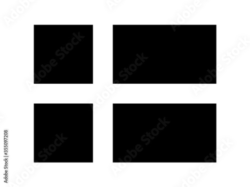 Denmark Flag Black and White. Country National Emblem Banner. Monochrome Grayscale EPS Vector File.