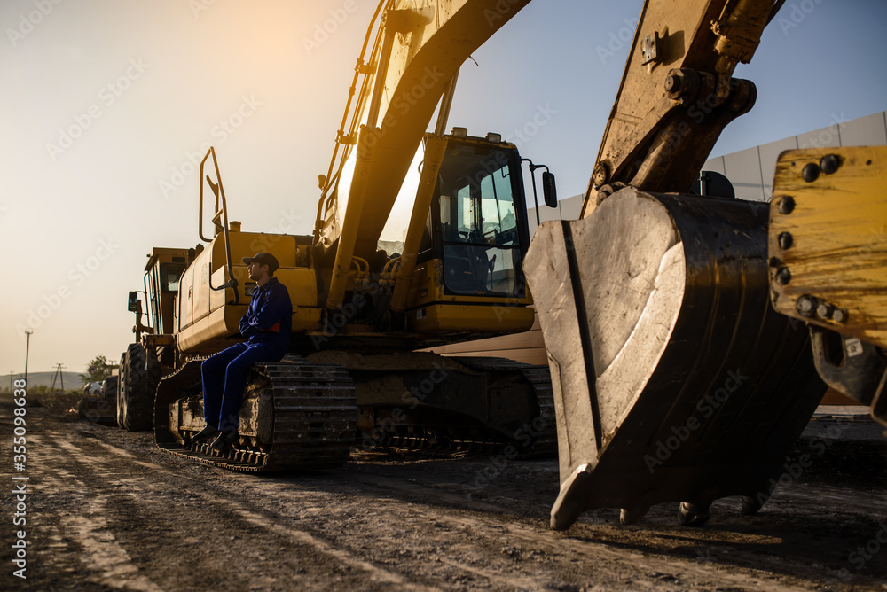 Working process on the construction site