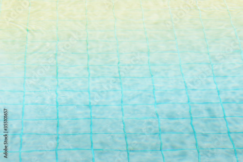 The bottom surface of the pool Water ripples