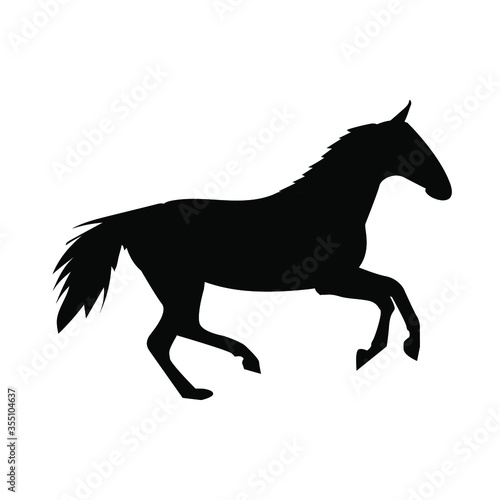 horse silhouette vector