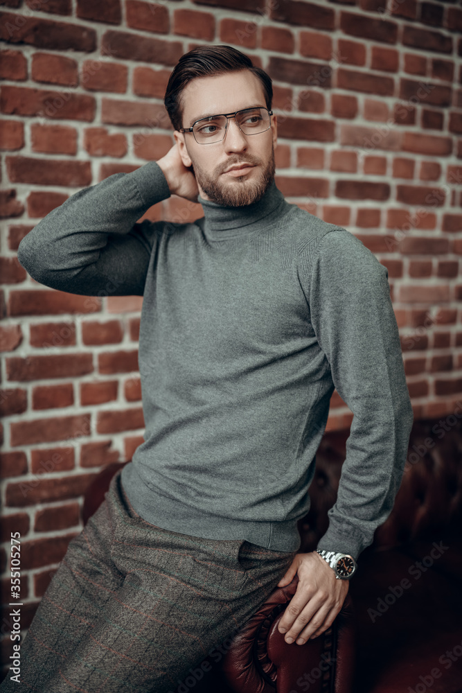 gentleman thinking about something gentleman thinking about something