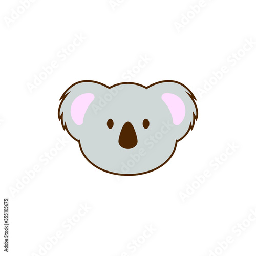 koala head vector