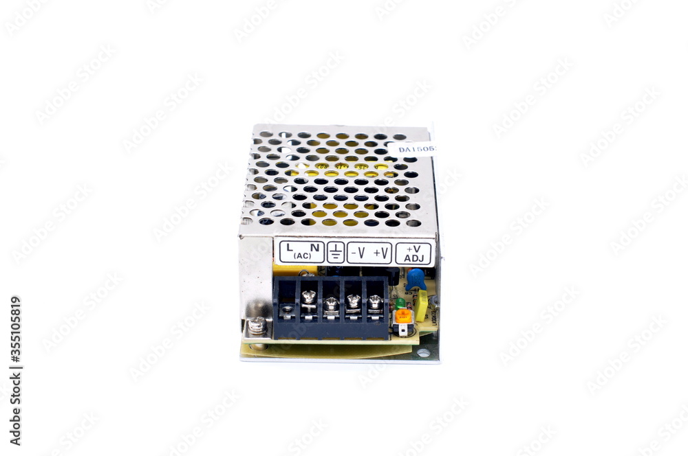 switching power supply isolated on white background switching power supply isolated on white background