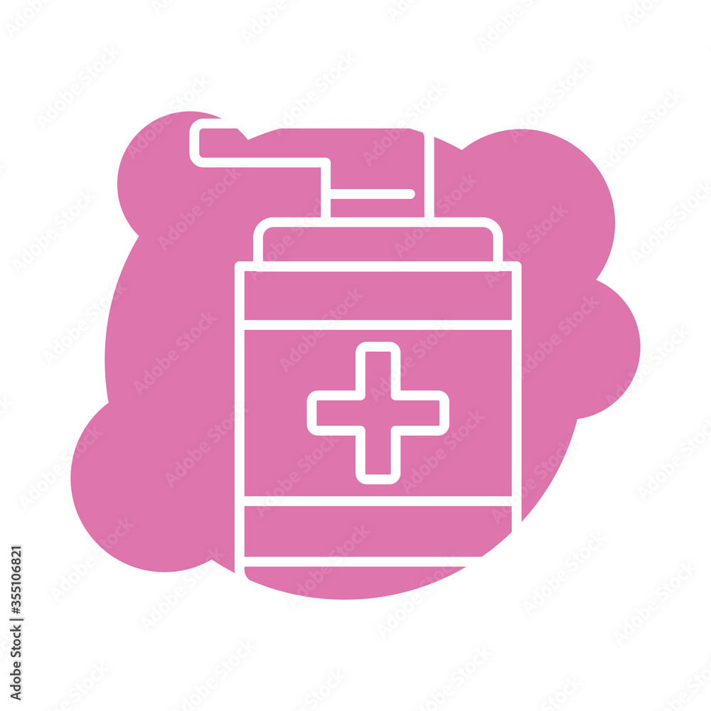 antibacterial soap bottle block style icon antibacterial soap bottle block style icon
