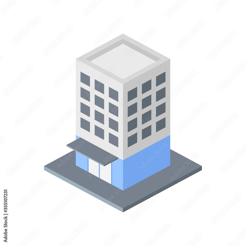 Building cartoon 5d vector image Building cartoon 5d vector image