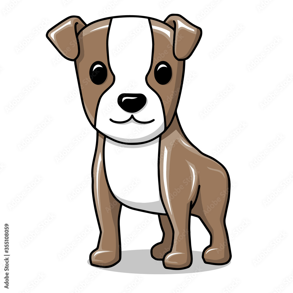 Illustration vector graphic of cute little dog. Perfect for children toy, t-shirt image, icon, symbol, etc. Illustration vector graphic of cute little dog. Perfect for children toy, t-shirt image, icon, symbol, etc.
