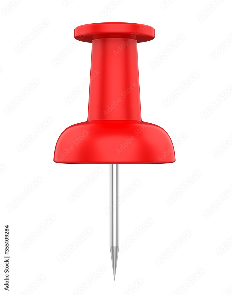 Red Thumbtack / Push Pin Isolated Red Thumbtack / Push Pin Isolated