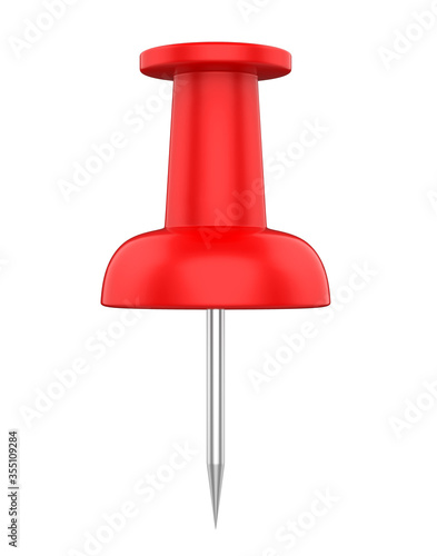 Red Thumbtack / Push Pin Isolated