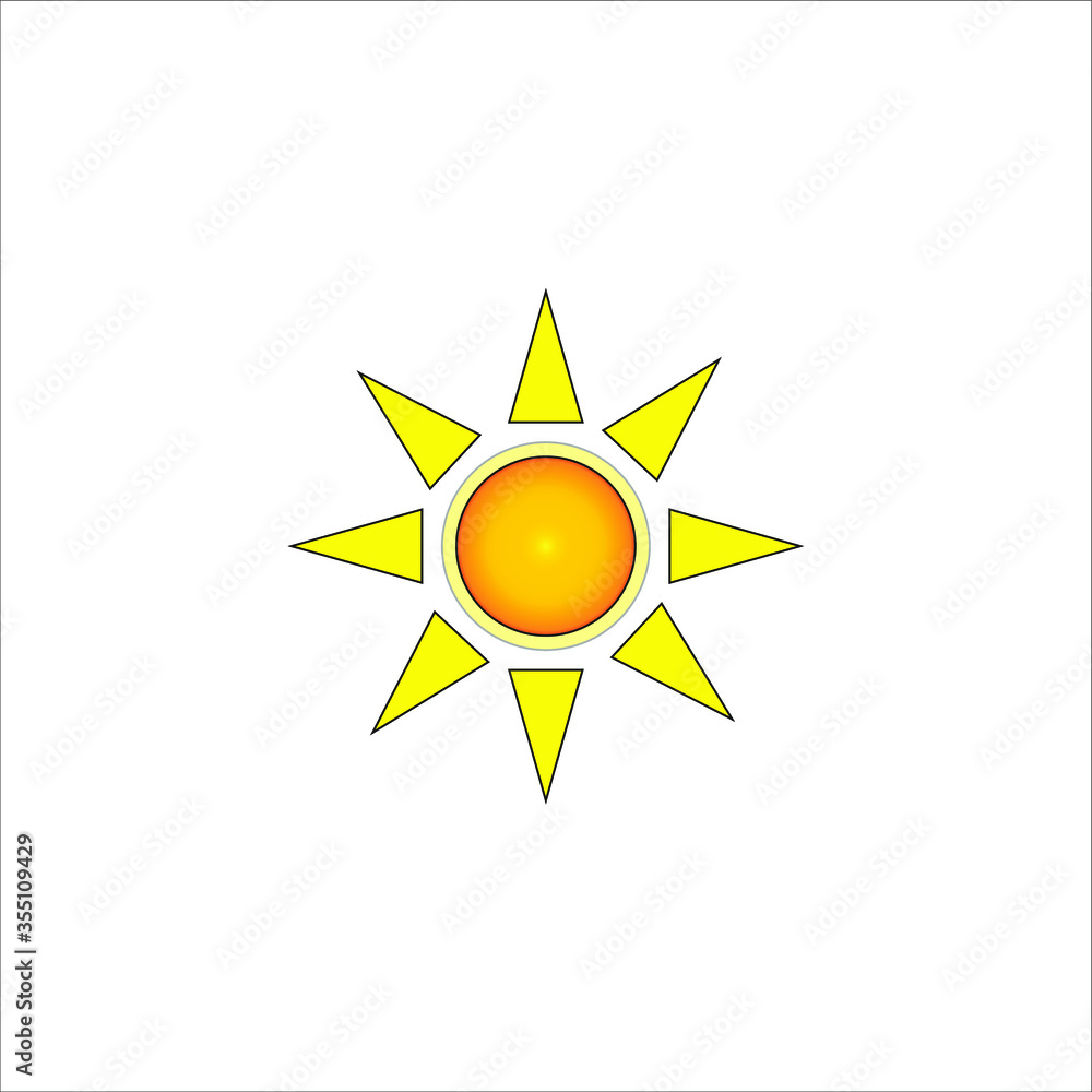 sun icon. illustration for web and mobile design. sun icon. illustration for web and mobile design.