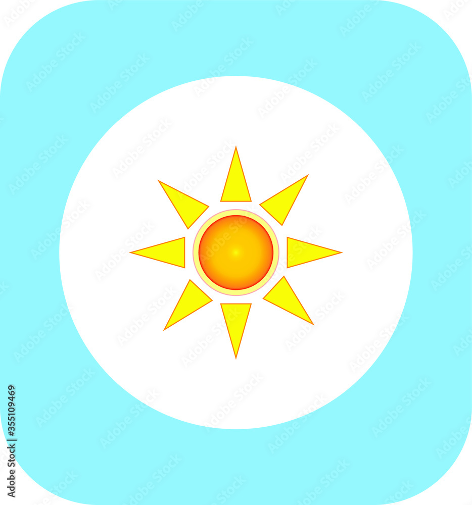 sun icon. illustration for web and mobile design. sun icon. illustration for web and mobile design.