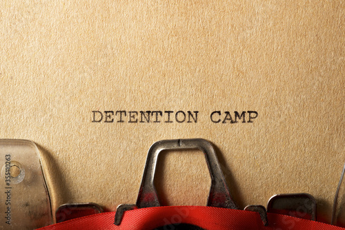 Photography Detention camp concept
