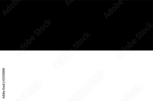 Ukraine Flag Black and White. Country National Emblem Banner. Monochrome Grayscale EPS Vector File.